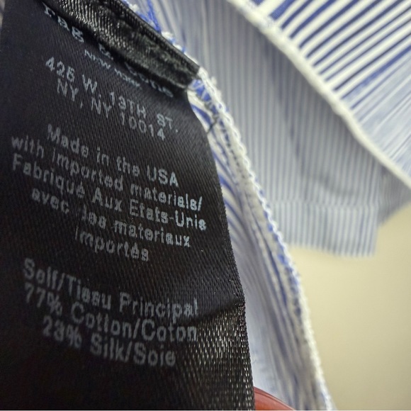 Rag & Bone Black and White Striped A-Line Skirt Size 8 - Picture 6 of 7